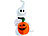 infactory Selbstaufblasender Halloween-Geist mit Beleuchtung, 120 cm hoch infactory Selbstaufblasender Geist
