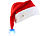 Weihnachtsmütze LED: infactory LED-Nikolausmütze mit leuchtendem Bommel, farbwechselnd