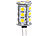 Luminea LED-Stiftsockellampe mit 18 SMD-LEDs, G4 (12V), warmweiß, rund Luminea LED-Stifte G4 (warmweiß)