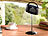 Lunartec Elegante Solar-LED-Tischleuchte, schwarz Lunartec Akku-betriebene Tischleuchten mit Solarpanelen