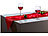 Lunartec Festlicher Tischläufer mit 20 LEDs, rot Lunartec LED Tischläufer