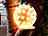 Lunartec Dekorative Leuchtkugel mit 50 Birnchen, 12 cm Lunartec Lichtskulptur