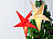 Lunartec 3D-Weihnachtsstern-Lampe, Stern aus Papier, 60 cm, rot Lunartec 