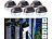 Lunartec 2er-Set  3x Solar-LED-Zaunleuchten für Hauswand & Treppe, IP44 Lunartec