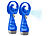 PEARL 2er-Set Hand-Ventilatoren mit Wassersprüher, je 300 ml-Wassertank PEARL Hand-Sprüh-Ventilatoren