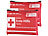 PEARL 2er-Set mobile Erste-Hilfe-Taschen, wasserabweisend, je 24-teilig PEARL