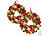 Britesta 2 Weihnachtskränze, 20 warmweiße LEDs, Timer, batteriebetrieben, 28 cm Britesta LED-Weihnachts-Türkränze
