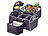 Lescars 2er-Set 2in1-Kofferraum-Organizer mit 3 Fächern & Kühltasche, faltbar Lescars Kofferraum-Organizer mit Kühltaschen