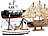 Playtastic 3er-Set Schiff-Bausätze Fischkutter, Flaggschiff & Schlepper, aus Holz Playtastic