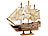 Playtastic 70-teiliger Schiff-Bausatz Flaggschiff aus Holz Playtastic