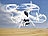 Simulus Quadrocopter QR-W100S mit Funk-Fernsteuerung DEVO-F7 FPV Simulus 4-Kanal Drohne mit Kamera & LIVE-Videoübertragung