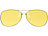 PEARL Nachtsicht-Brillenclip im Pilotenbrillen-Design, polarisiert, UV400 PEARL Nachtsicht-Brillen-Clips für Brillenträger
