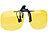 PEARL 2er-Set Nachtsicht-Brillenclips, rundliches Design, polarisiert, UV400 PEARL Nachtsicht-Brillen-Clips für Brillenträger