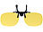 PEARL Nachtsicht-Brillenclip in rundlichem Design, polarisiert, UV400 PEARL Nachtsicht-Brillen-Clips für Brillenträger