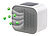 newgen medicals 3in1-Design-USB-Luftreiniger, Versandrückläufer newgen medicals USB-Luftreiniger mit 2 Filtern und Ionisator