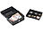 Xcase Stahl-Geldkassette, Münzeinsatz mit 6 Fächern, Schloss, 2 Schlüssel Xcase Geldkassetten