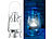 Lunartec Ultra helle Mini-LED-Sturmlampe, Batterie, 200lm, 3W, 8000 K, silbern Lunartec LED-Sturmlampen