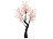 Luminea LED-Deko-Kirschbaum, 576 beleuchtete Blüten, 200 cm, für innen & außen Luminea Große LED-Bäume für innen und außen