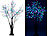 Luminea LED-Deko-Kirschbaum, 336 farbig beleuchtete Blüten, 180 cm, IP44 Luminea Große LED-Bäume für innen und außen