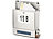 Lunartec Edelstahl-Briefkasten, Solar-Leucht-Hausnummer, Versandrückläufer Lunartec LED-Solar-Briefkasten