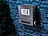 Lunartec Edelstahl-Briefkasten, Solar-Leucht-Hausnummer, Zeitungsfach, 3 LEDs Lunartec LED-Solar-Briefkasten