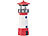 Lunartec Solar-Deko-Leuchtturm mit LED-Licht & drehendem Reflektor, 6-Std.-Akku Lunartec Solar-Deko-Leuchttürme