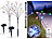 Lunartec 2er-Set Solar-LED-Lichtersträucher mit 8 Blüten und Erdspieß, 50 cm Lunartec 