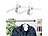 Sichler Haushaltsgeräte 2er-Set Wäschetrockner-Kleiderbügel mit Warmluft- & Kaltluft-Gebläse Sichler Haushaltsgeräte Elektrische Kleider-Trocknerbügel