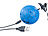 Simulus Selbstfliegender Hubschrauber-Ball mit bunter LED-Beleuchtung, blau Simulus 