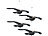 Royal Gardineer 4er-Set Vogelschreck "Falke" zum Aufhängen, 54 cm Flügel-Spannweite Royal Gardineer