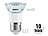 Luminea SMD-LED-Lampe, E27, 24 LEDs, weiß, 130 lm, 10er-Set Luminea LED-Spots E27 (tageslichtweiß)