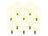 Luminea SMD-LED-Kerzenlampe, 3 W, E14, B35, 150 lm, warmweiß, 10er-Set Luminea LED-Kerzen E14 (warmweiß)