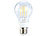 Luminea LED-Filament-Birne, 3,6 W, E27, warmweiß, 3000 K, 450 lm, 360° Luminea LED-Filament-Tropfen E27 (warmweiß)