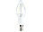 Luminea LED-Filament-Kerze, B35, 1,8 Watt, E14, weiß, 225 lm, 360° Luminea LED-Filament-Kerzen E14 (neutralweiß)