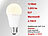 Luminea LED-Lampe, Klasse F, 12 W, E27, warmweiß, 3000 K, 1.055 lm, 220° Luminea LED-Tropfen E27 (warmweiß)