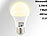 Luminea Lichtstarke LED-Lampe, 7W, E27, 2700K, A+ 480 lm, 180°, 4erSet Luminea LED-Tropfen E27 (warmweiß)