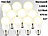 Luminea LED-Tropfen, E27, 5,5 W, 470 lm, 160°, warmweiß, 10er-Set Luminea LED-Tropfen E27 (warmweiß)