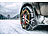 Lescars Schneeketten Größe M für Reifen 205/55 R16 u.v.m., inkl. Transportbox Lescars Schneeketten