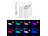 Lunartec LED-Toilettenlicht mit Licht- und Bewegungssensor, 2 Modi, 16 Farben Lunartec LED-Toilettenlichter mit Bewegungsmelder