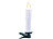 Lunartec FUNK-Weihnachtsbaum-LED-Kerzen mit Fernbedienung, 10er-Set, weiß Lunartec