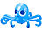 Playtastic Aufblasbarer Oktopus mit integriertem Wassersprinkler für Kinder Playtastic Wassersprinkler für Kinder