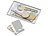 Xcase 3er-Set Geld- & Schlüssel-Einschubfach für Kreditkarten-Etuis, silbern Xcase Münz- und Schlüsselfächer für Karten-Etuis