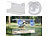 Royal Gardineer 2er-Set Vogel-Futterhäuser, Acryl, Saugnapf-Befestigung fürs Fenster Royal Gardineer Transparente Vogel-Futterhäuser