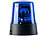 Lunartec LED-Partyleuchte im Blaulichtdesign, 360°-Beleuchtung, Batteriebetrieb Lunartec Blaulicht-Partyleuchten