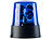 Lunartec LED-Partyleuchte im Blaulichtdesign, Versandrückläufer Lunartec Blaulicht-Partyleuchten