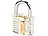 AGT Durchsichtiges Lockpicking-Übungsschloss mit 2 Schlüsseln AGT Lockpicking-Bügel-Übungsschlösser