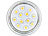Luminea LED-Spotlight, Glasgehäuse, 100 lm, MR11, 1,2W, GU10, warmweiß Luminea LED Spot GU10 MR11 (warmweiß)