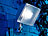 Luminea LED-Fluter, Aluminium, 13,5 Watt, IP44, Versandrückläufer Luminea LED-Fluter mit Bewegungsmelder (tageslichtweiß)