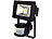 Luminea COB-LED-Fluter 10 W mit PIR-Sensor, 4200 K, IP44, schwarz Luminea LED-Außenstrahler mit PIR-Sensoren (neutralweiß)