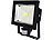 Luminea COB-LED-Fluter 30 W mit PIR-Sensor, 4200 K, IP44, schwarz Luminea LED-Außenstrahler mit PIR-Sensoren (neutralweiß)